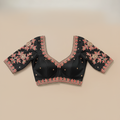 Black Embroidered Blouse