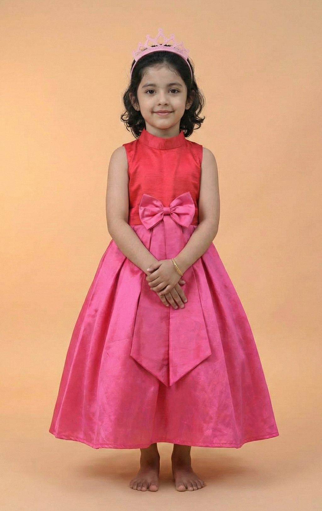 Pink Bow Party Frock