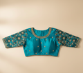 Teal Embroidered Blouse